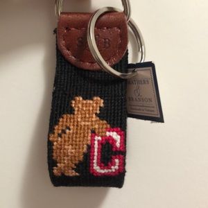 LAST ONE!! 🎁 NWT Smathers & Branson Cornell Needlepoint Keyring